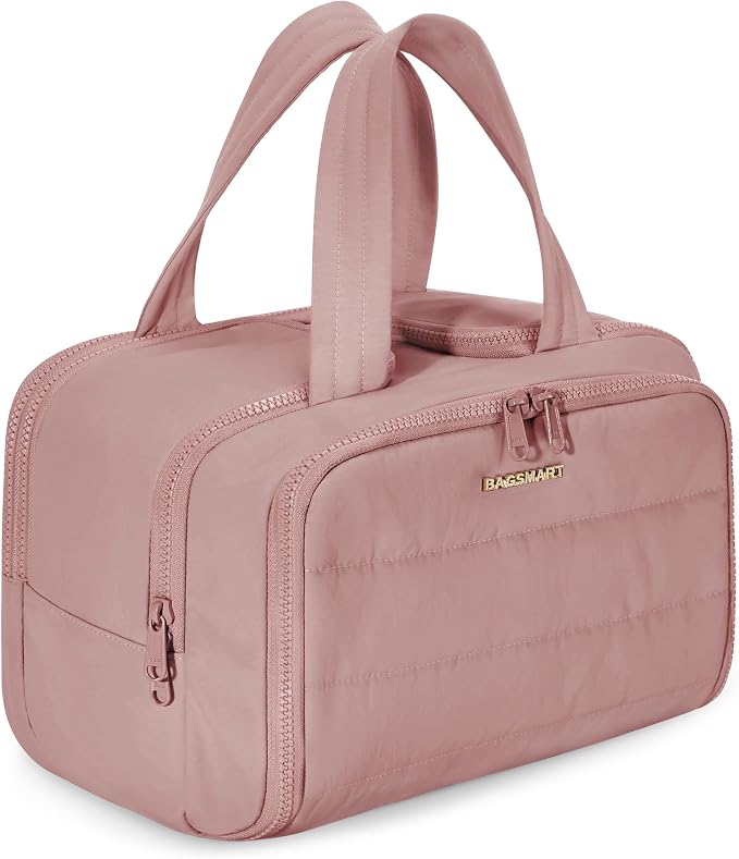 BAGSMART Travel Toiletry Bag, Lightweight Large Wide-open Travel Bag by BAGSMART