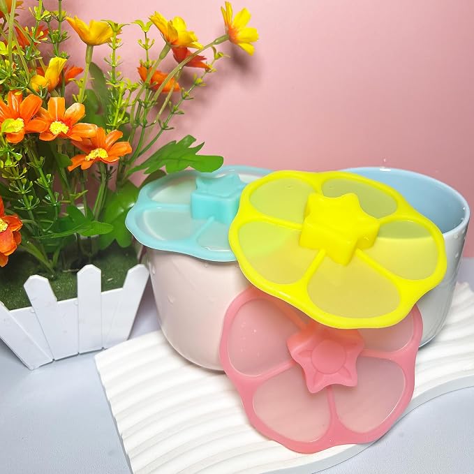 flower Silicone Cup Covers, Flexible Mug Covers, Tea Pots, Hot Cup Lids - Image 3