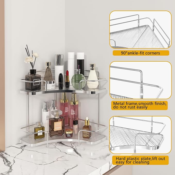 FOLLOWIN 2 Tier Countertop Corner Organizer - Image 6