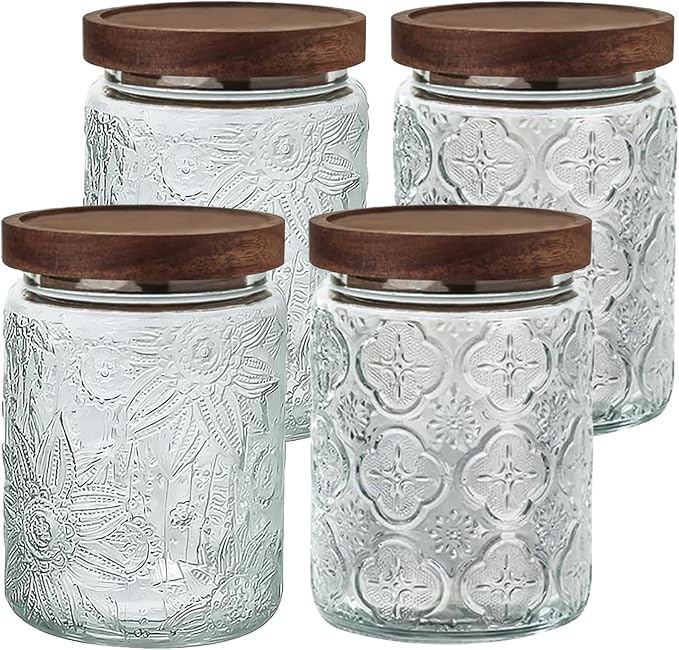 24 OZ Airtight Glass Storage Jar by Unknown