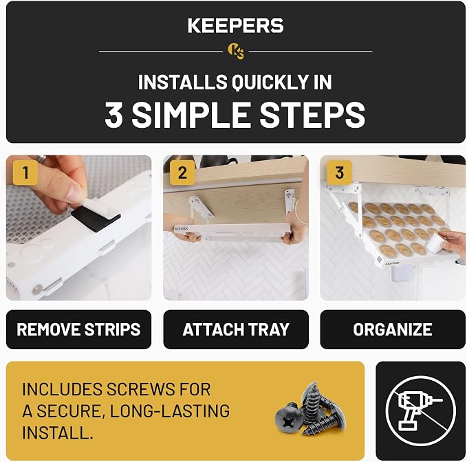 COFFEEKEEPERS KEEPERS Under Cabinet K Cup Holder - Image 4