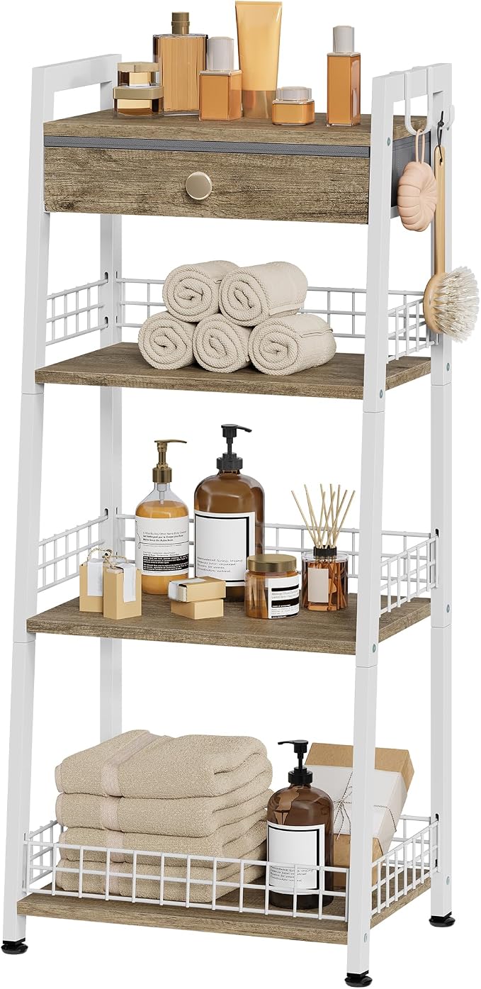 Gewudraw 4-Tier Ladder Shelf by Gewudraw