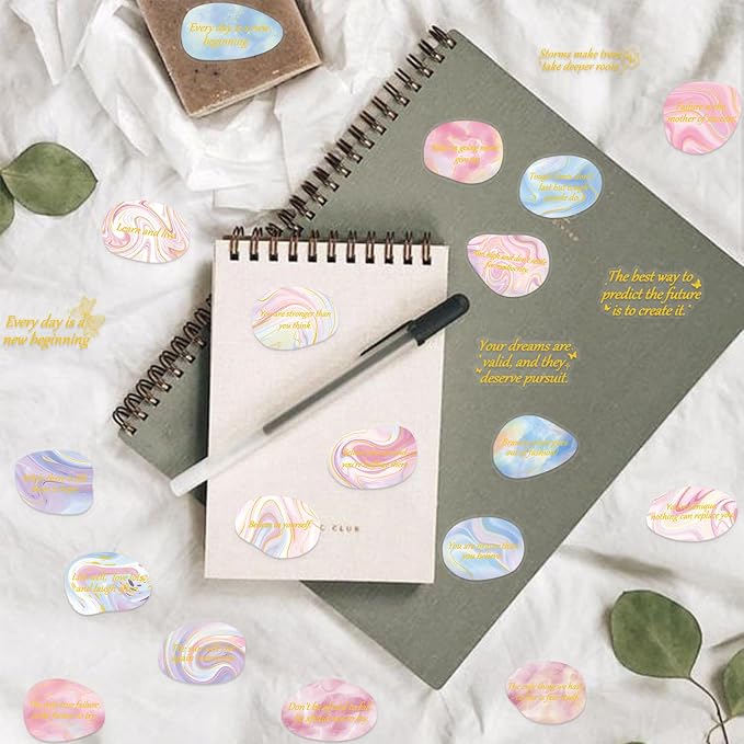 50 PCS Aesthetic Affirmation Stickers, Emotional Support Decals - Image 6