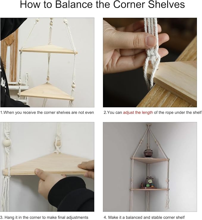 Artilady Corner Shelf White Wall Hanging - Image 4