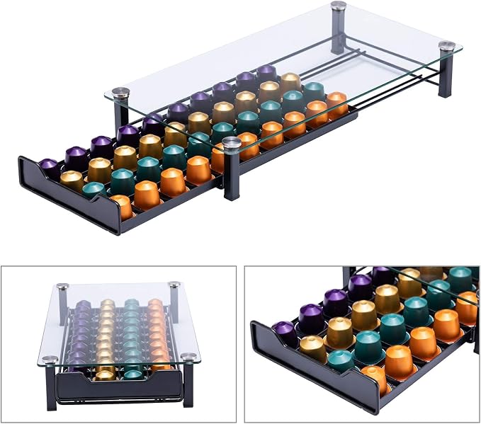 Coffee Pod Storage Holder Capsules Originaline Drawer Organizer, Crystal - Image 6