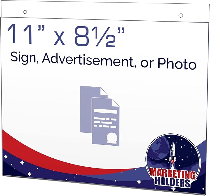 Marketing Holders 25 Pack Wall Mount Sign Holder - Image 3