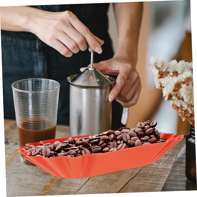 Cabilock 4pcs Coffee Sample Display Tray Sturdy Plastic Beans Tray Baking - Image 6