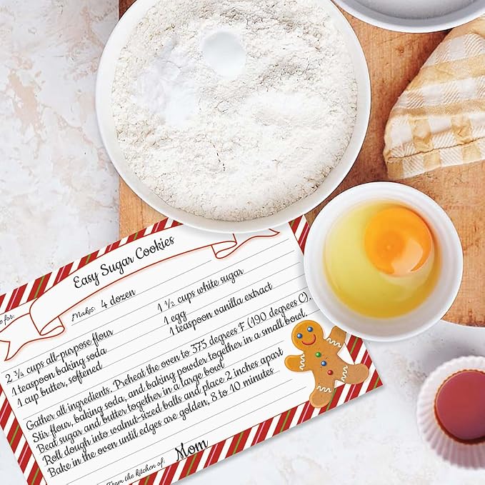 Current Candy Cane Gingerbread Recipe Cards - Image 3