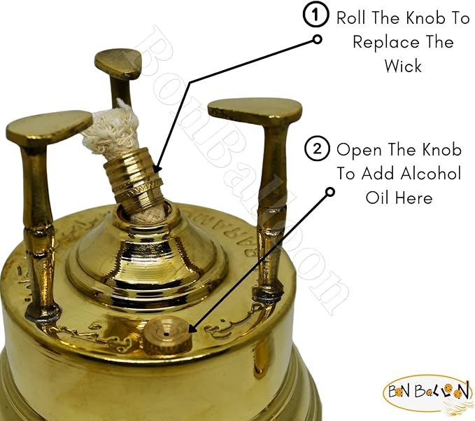 Al Bramony Brass Turkish Greek Coffee Alcohol Burner Maker Table Top Tabletop - Image 4