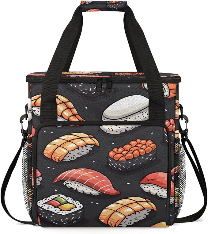 Sushi Coffee Maker Travel Bag, Food Insulated Grocery Bag Travel Picnic by Home
