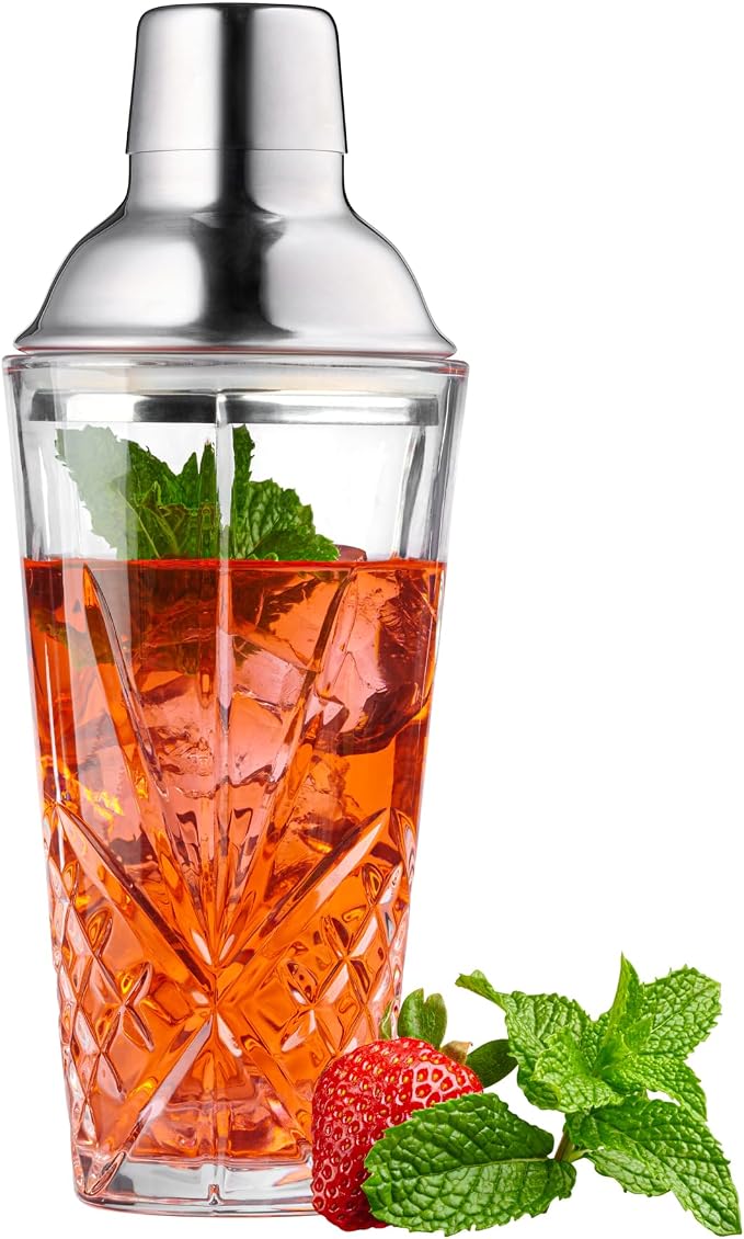 Glass Cocktail Shaker, Martini Shaker by LERAZE
