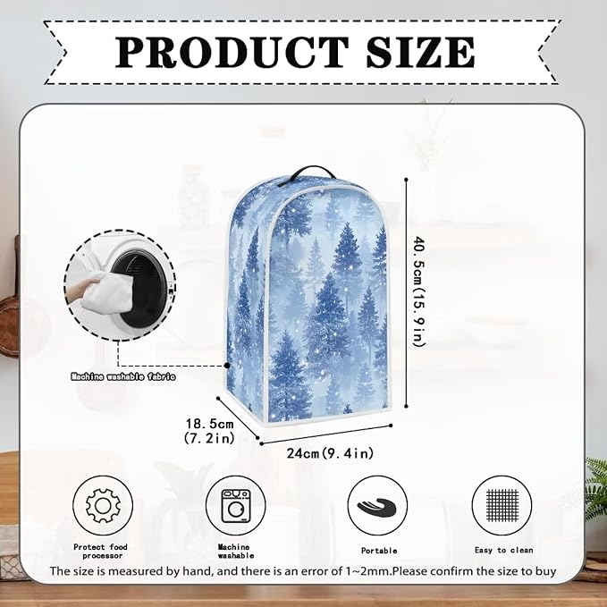 Blue Trees Blender Dust Cover, Anti Fingerprint Polyester Stand Mixer or Coffee - Image 6