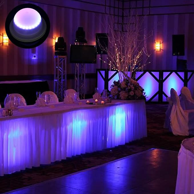 4 Pack LED Under Table Lights for Parties - Image 4