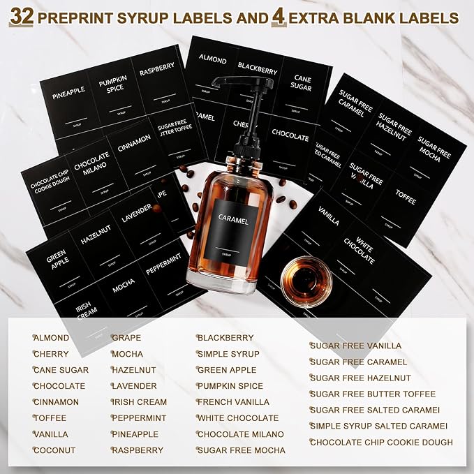 Coffee Bar Accessories, Syrup Dispenser - Image 3