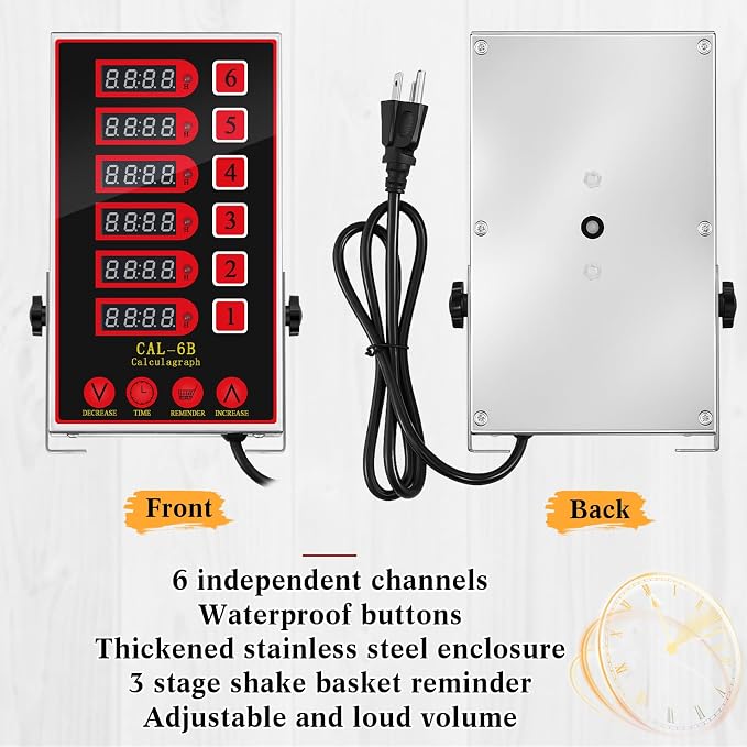 Relaxweex 1 Pack Digital Kitchen Timer, Commercial Cooking Timer - Image 5