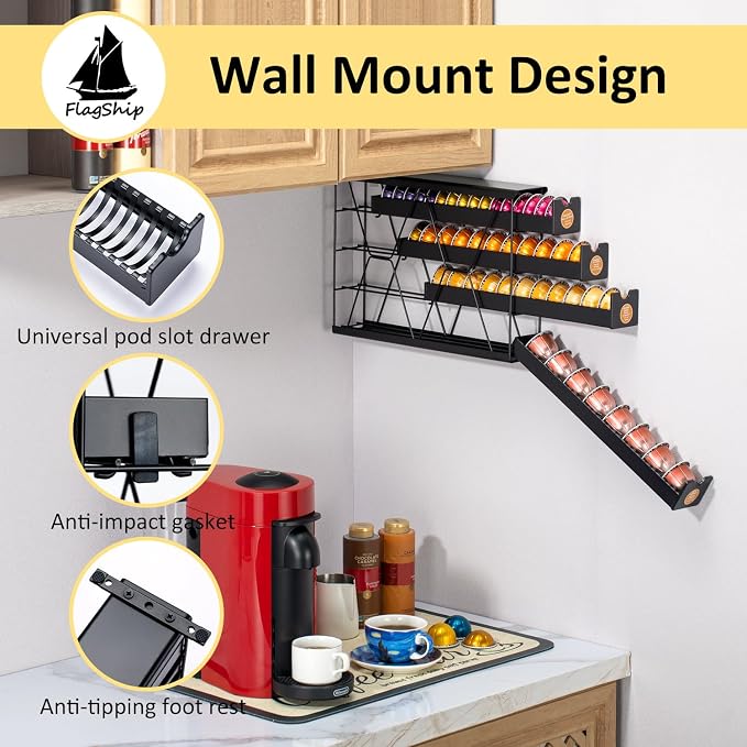 FlagShip 4-Tier Corner Coffee Pod Organizer - Image 4