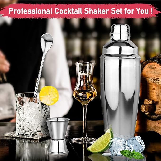 24oz Cocktail Shaker Set Martini Shaker Set Bartender Set - Image 2