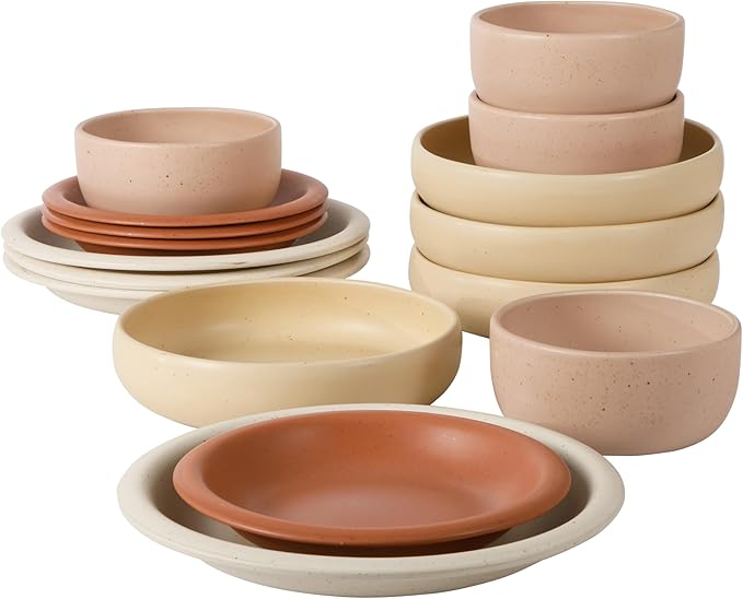 Bloomhouse - Two Time Oprah's Favorite Things Winner - Corsica Clay 16 Piece by Bloomhouse