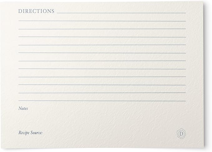 Dashleigh Elegant Recipe Cards 4x6 Double Sided, 50 Pack Thick Cardstock - Image 2