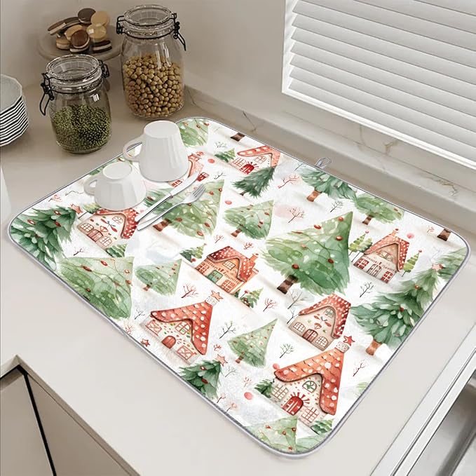 Dish Drying Mat, Kitchen Counter Quick Dry Pads - Image 6