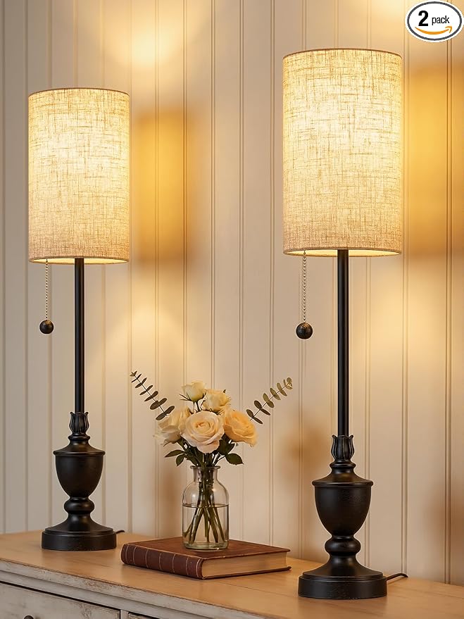 Buffet Table Lamps Set of 2 by WelcometoEJIAXIN