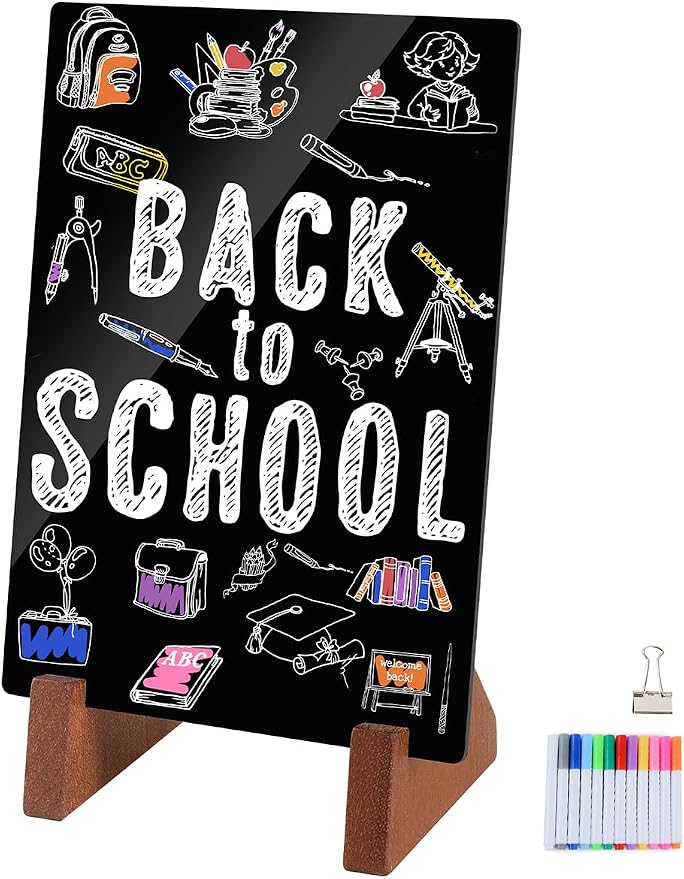 Double-Side Chalkboard Painting Sign 8.5x11 Inch by LIANHELILAI