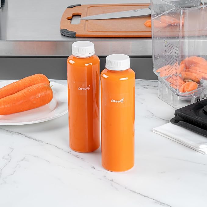 Restaurantware Label Tek 1.9 x 1 Inch Carrot Juice Bottle Labels 100 - Image 9