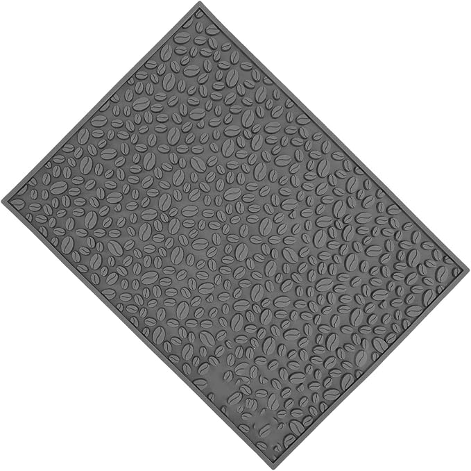 Coffee Bar Mat Slip Water Absorbing | Coffee Bean Design PVC Drip Tray - Image 8