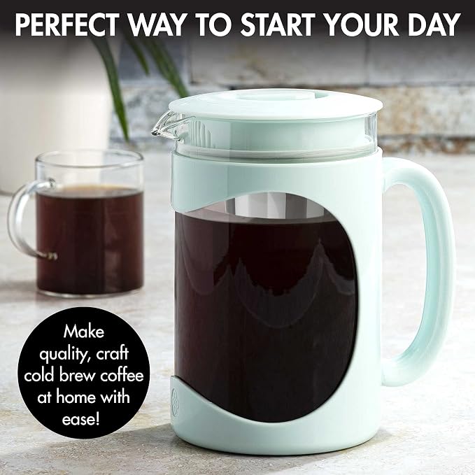 Primula Burke Deluxe Cold Brew Iced Coffee Maker, Comfort Grip Handle, Durable - Image 2