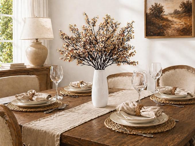 Mandy's 15 Bundles Artificial Light Brown Baby’s Breath Flowers | 18.5 Inch - Image 5