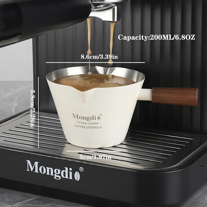 Mongdio Espresso Measuring Cup, Stainless Steel Espresso Shot Cups - Image 4