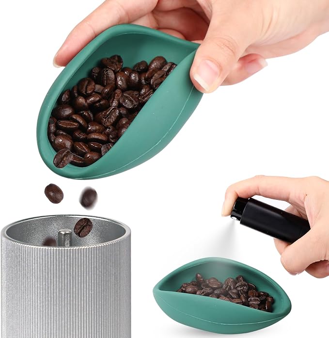 Koluti Silicone Coffee Bean Dosing Cup and Sprayer Kit, Single Dose Measuring by KOLUTI