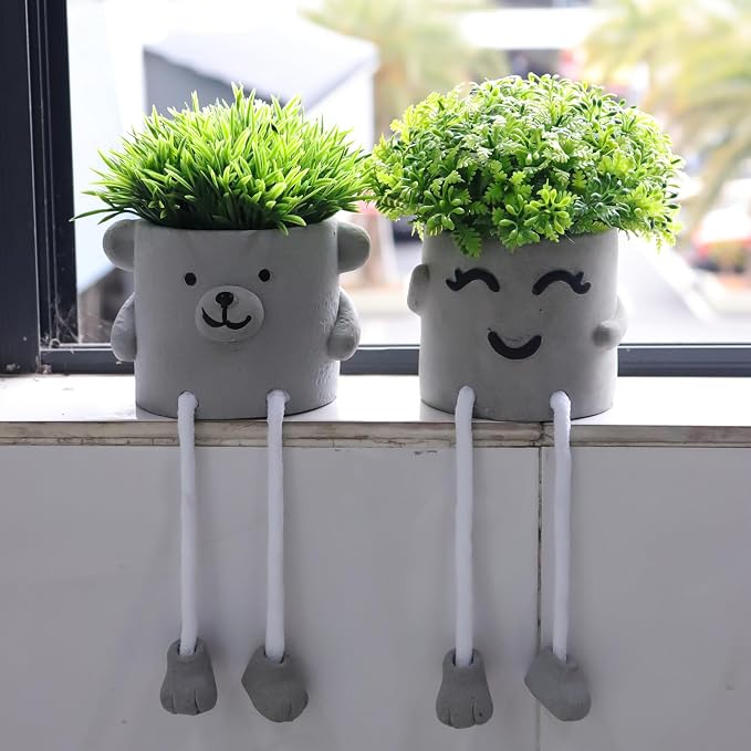MAKHOT 2pcs Cute Artificial Succlent Plants - Image 5