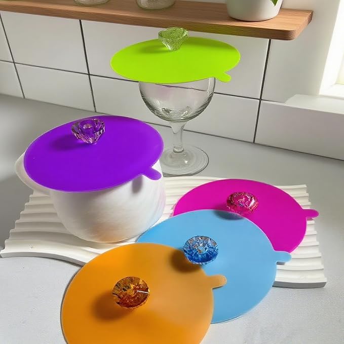 flower Silicone Cup Covers, Flexible Mug Covers, Tea Pots, Hot Cup Lids - Image 7