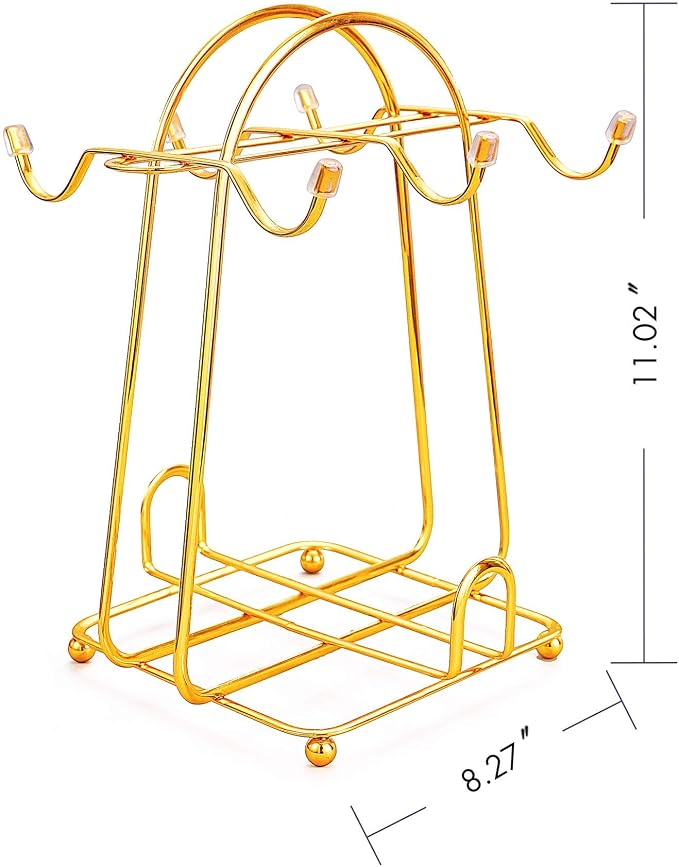 CHENP.HMC Home Storage Mug Hooks Stainless Steel Wire Rack Display Stand Service - Image 3