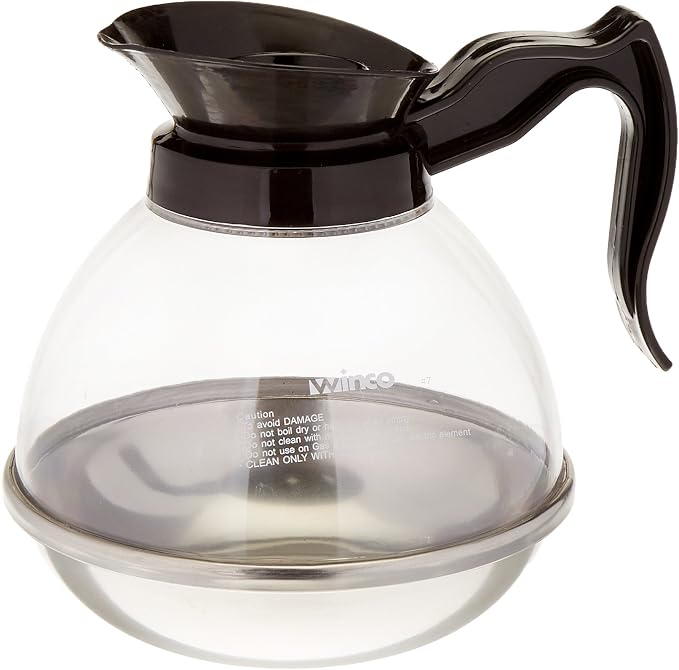 Winco Plastic Coffee Decanter, Stainless Steel by Winco