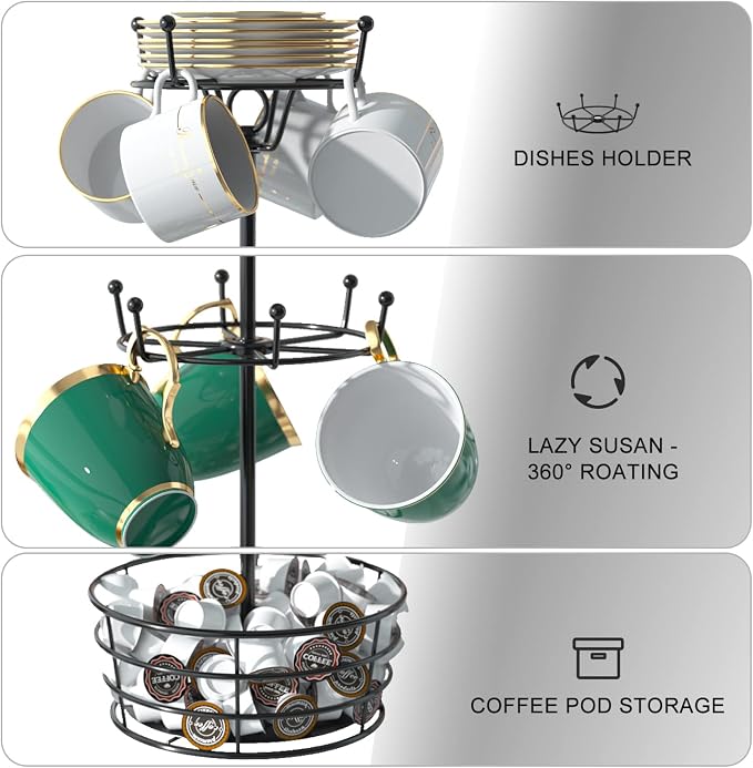 360° Rotating Coffee Mug Holder - Image 5