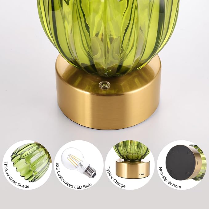 Shenmoyl Cordless Small Table Lamp - Image 8