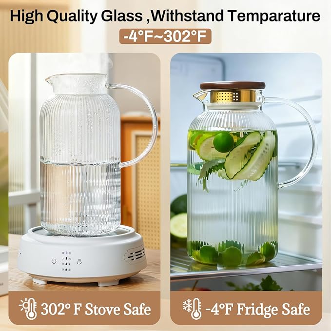 Buaic 2 PACK Glass Pitcher - Image 4