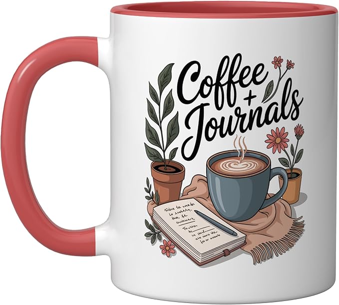 Coffee and Journals Ceramic Mug by Unknown