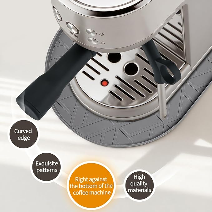 Silicone Coffee Mat, 15.8"x7.9" Coffee Bar Mats - Image 4