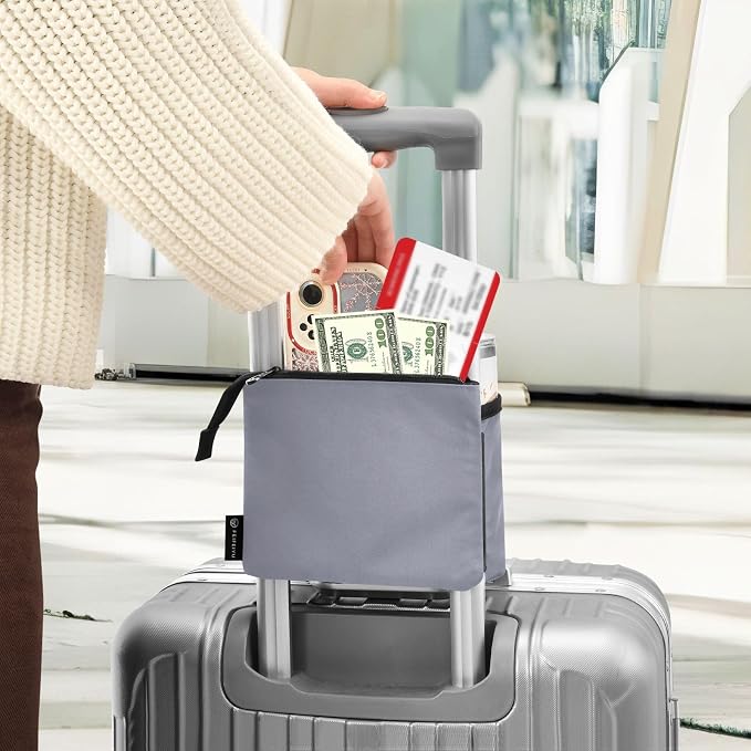 DOMIKING Grey Travel Luggage Cup Holder - Image 4