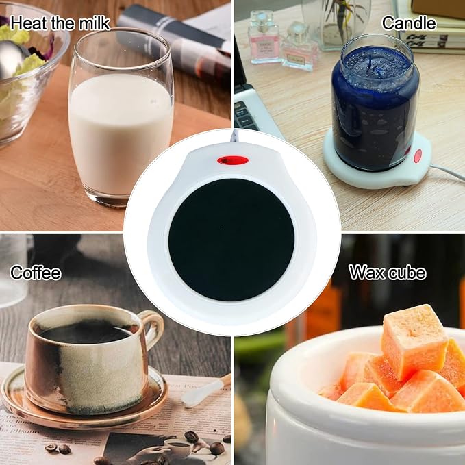 Home&Office Desktop Electric Mug Warmer-Coffee/Tea/Cocoa/Soup-Scented Candles - Image 4