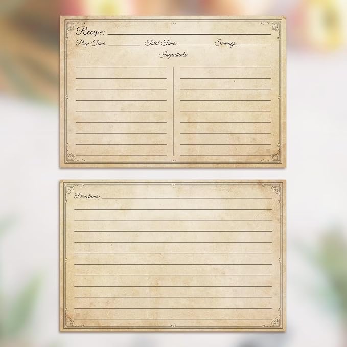 LuBudingJoy Vintage Recipe Cards - Image 4