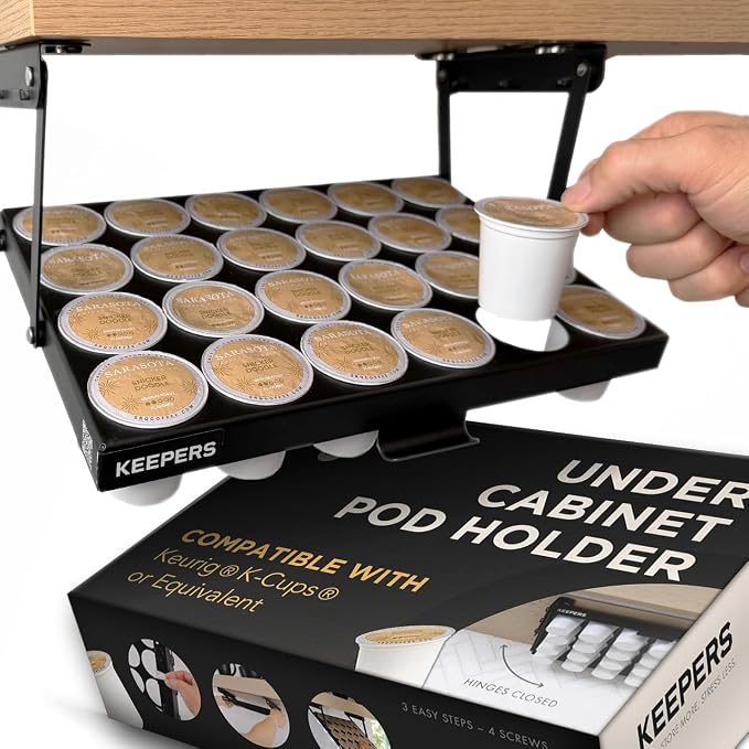 COFFEEKEEPERS KEEPERS Under Cabinet K Cup Holder by CoffeeKeepers