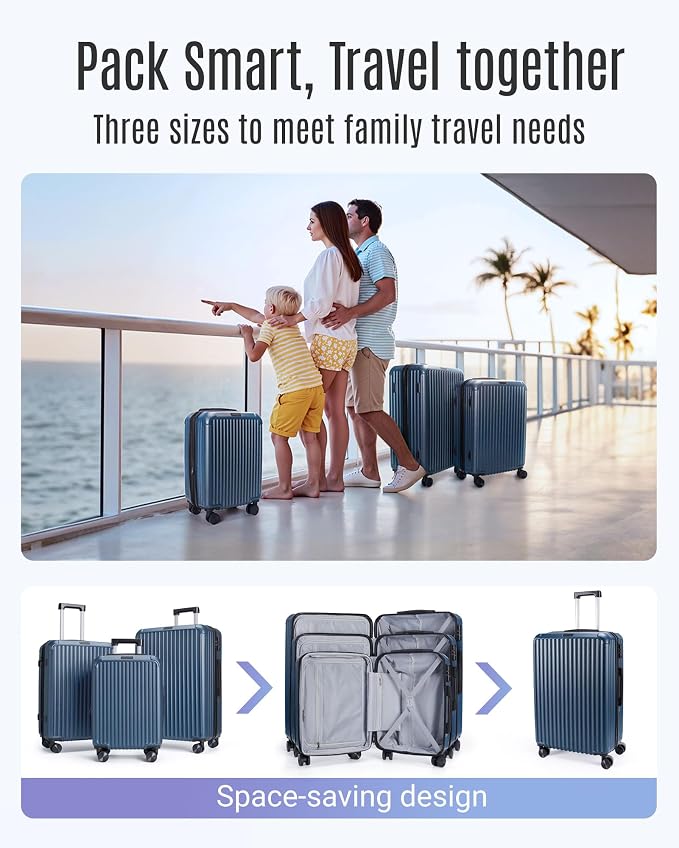 LIGHT FLIGHT 3 Piece Luggage Sets - Image 2
