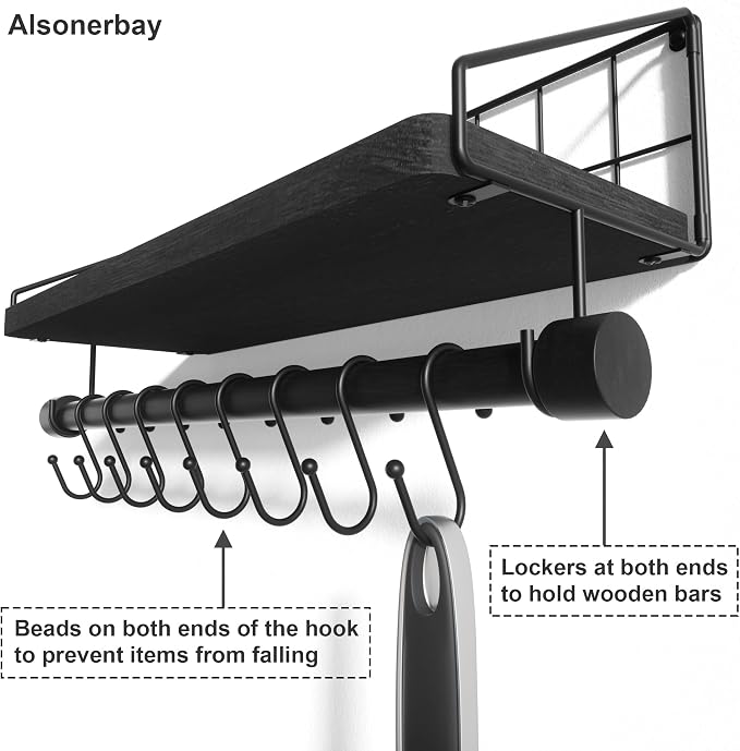 Alsonerbay Floating Shelves Wall Shelves - Image 6