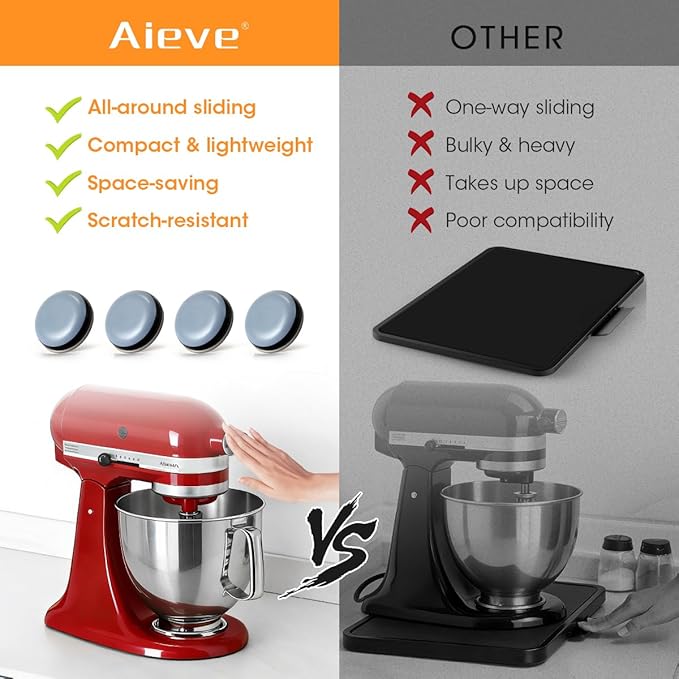 Aieve Appliance Slider, Self Adhesive Caster Wheels Kitchen Finds Home Must - Image 3