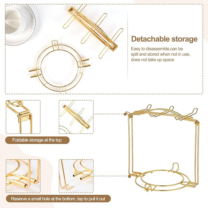Coffee Cup Holder, Metal Organizer - Image 3