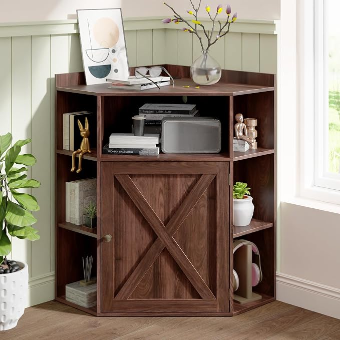 Vabches Corner Cabinet, Corner Storage Shelf by Vabches